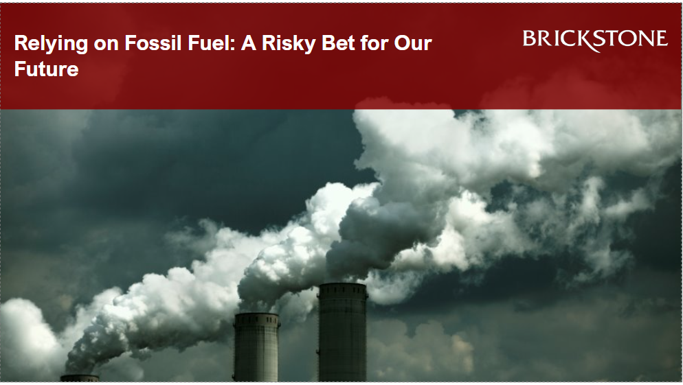 Relying on Fossil Fuels: A Risky Bet for Our Future